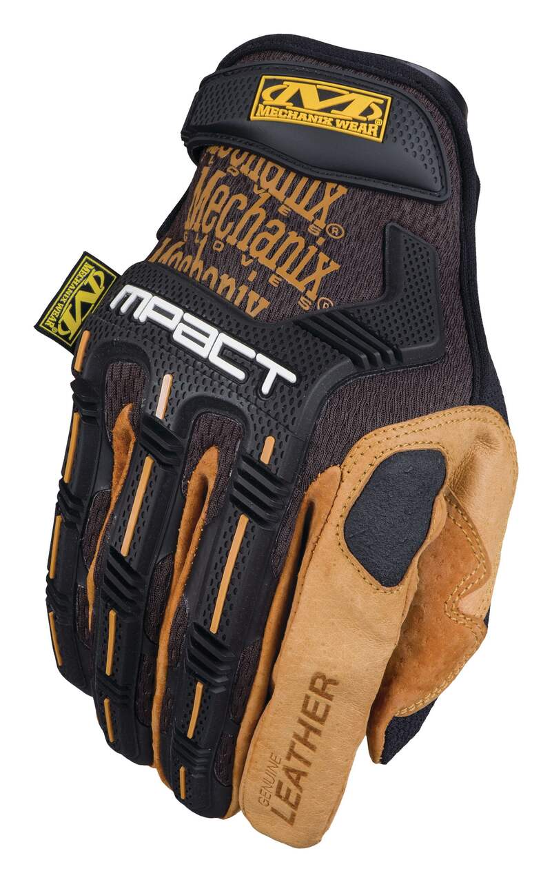 Mechanix Wear® Hook and Loop Cuff 4X Padded-Palm Glove, Black/Tan, Assorted  Sizes