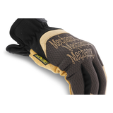 Mechanix Wear® FastFit® Leather Elastic Cuff Glove, Tan/Brown/Black, Assorted Sizes Front_Three_Fourths_Angled_Right