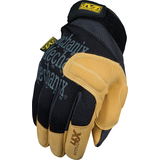 Mechanix Wear® 4X Padded-Palm Glove with Hook and Loop Cuff, Black/Tan, Assorted Sizes Front_Angled_Left