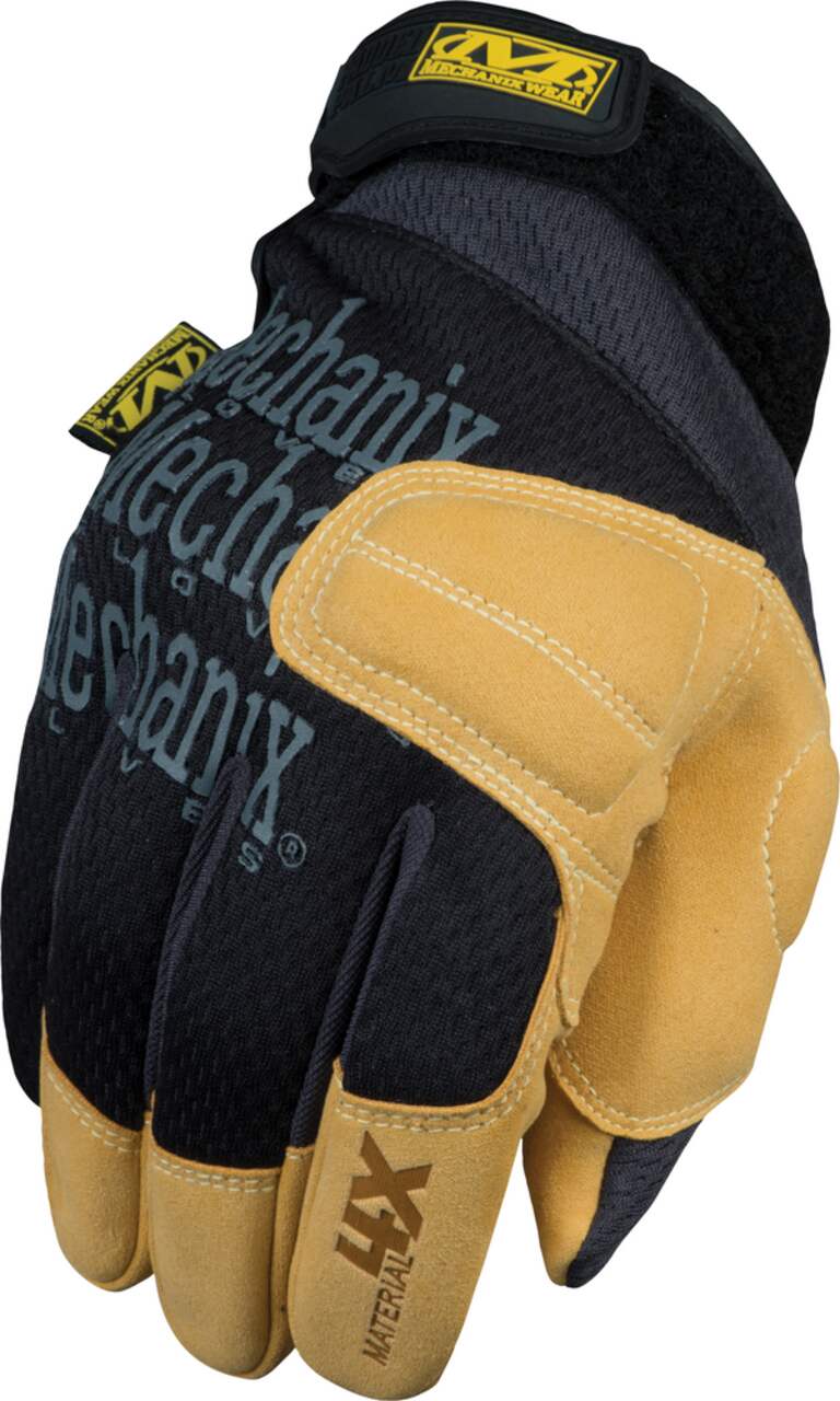 Mechanix Wear® Hook and Loop Cuff 4X Padded-Palm Glove, Black/Tan