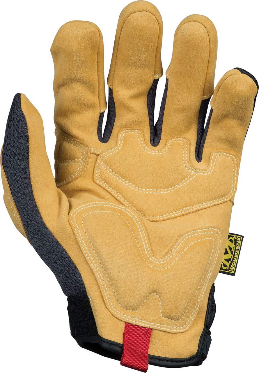 MAXIMUM Mesh Heavy-Duty Impact Velcro Cuff Glove, Black/Red, impact mesh