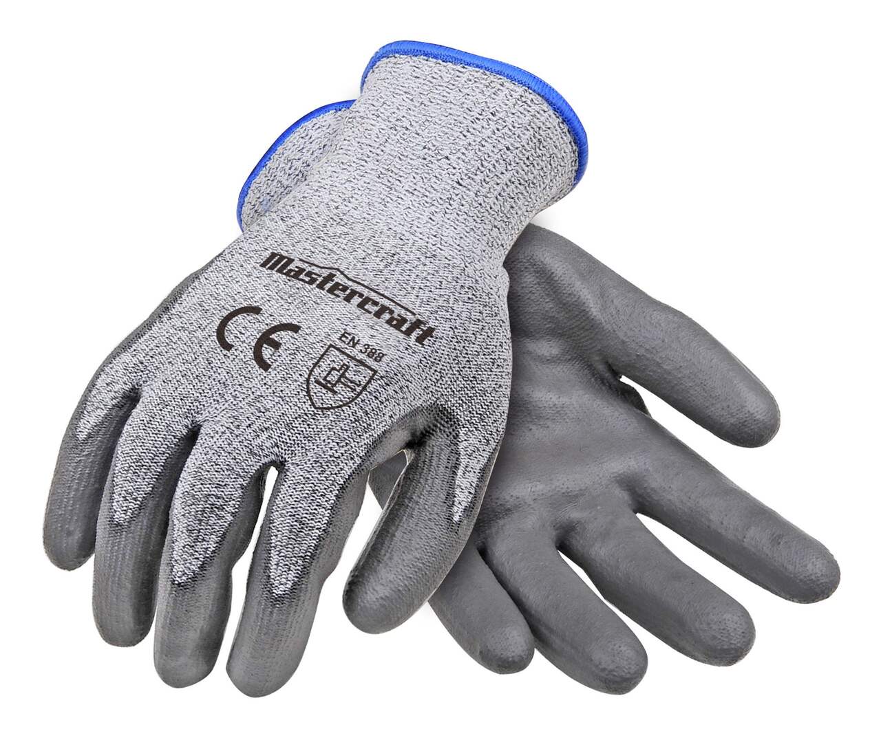 Mastercraft PU Dipped Level 5 Cut Resistant Elastic Cuff Glove