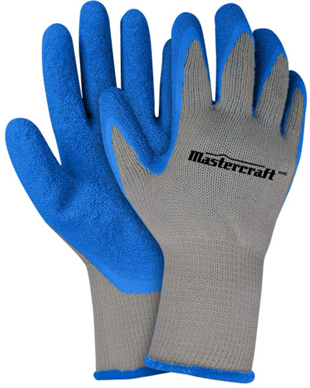 Mastercraft Latex Elastic Cuff Glove, White/Blue, Assorted Sizes
