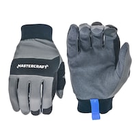 Mastercraft Flex Cuff Work Gloves, Black