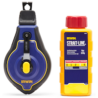 Irwin STRAIT-LINE Speedline Pro Chalk Reel, Red, 100-ft Front_Flat