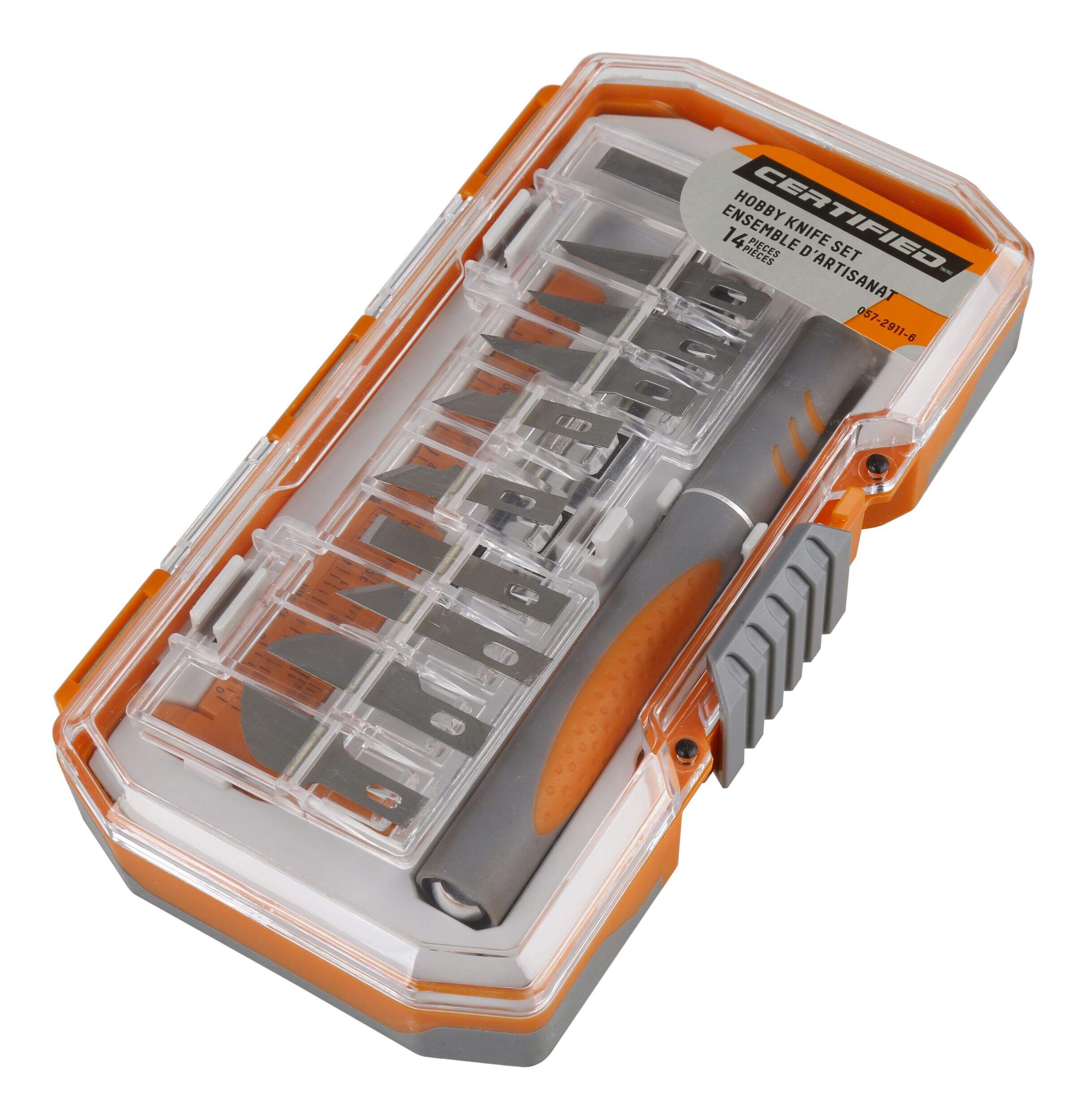 Certified Hobby Knife Set, 15-pc Front_Angled_Left