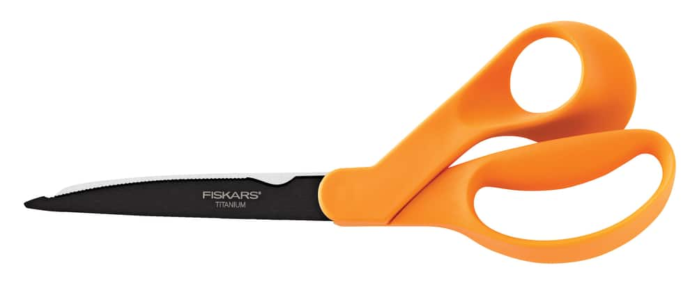 Fiskars Titanium Serrated Shop Shears 