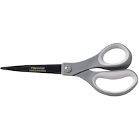 Fiskars Titanium Non-stick Performance Scissors, 8-in, Grey Side_Left