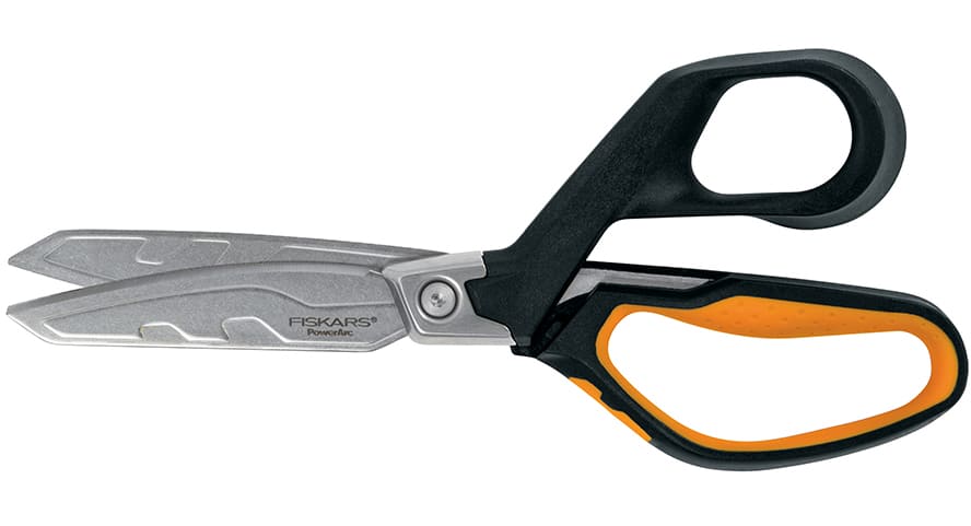 Fiskars PowerArc Heavy-Duty Stainless-Steel Soft-Grip Scissors, 8-in ...