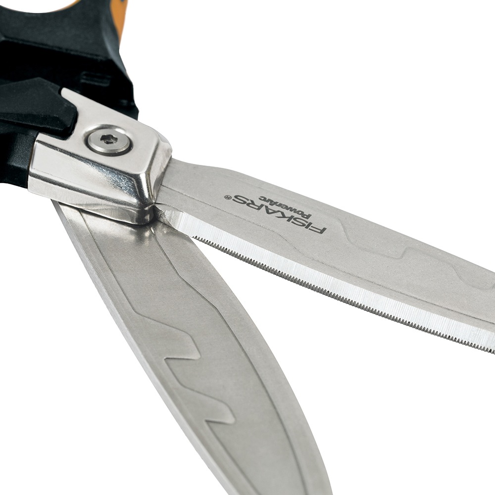 Fiskars PowerArc HeavyDuty StainlessSteel SoftGrip Scissors, 8in