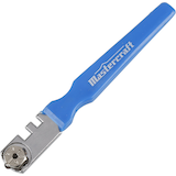 Mastercraft Six-Wheel Glass Cutter, Blue Front_Angled_Left