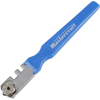 Mastercraft Six-Wheel Glass Cutter, Blue Front_Angled_Left
