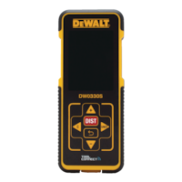 DEWALT DW0330SN Bluetooth Laser Distance Meter/Measurer, 330-ft Front_Flat