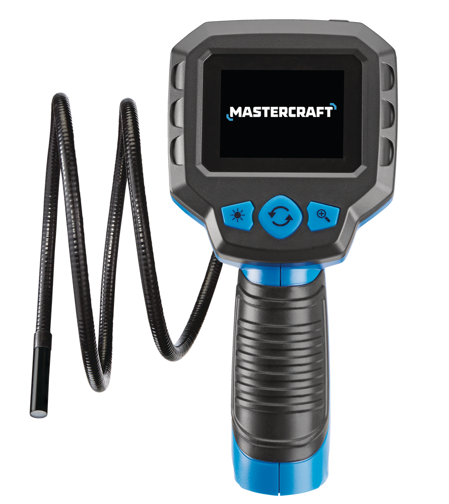 Mastercraft 3.3-ft Cable Digital Inspection Camera, 2.7-in LCD Back_Flat