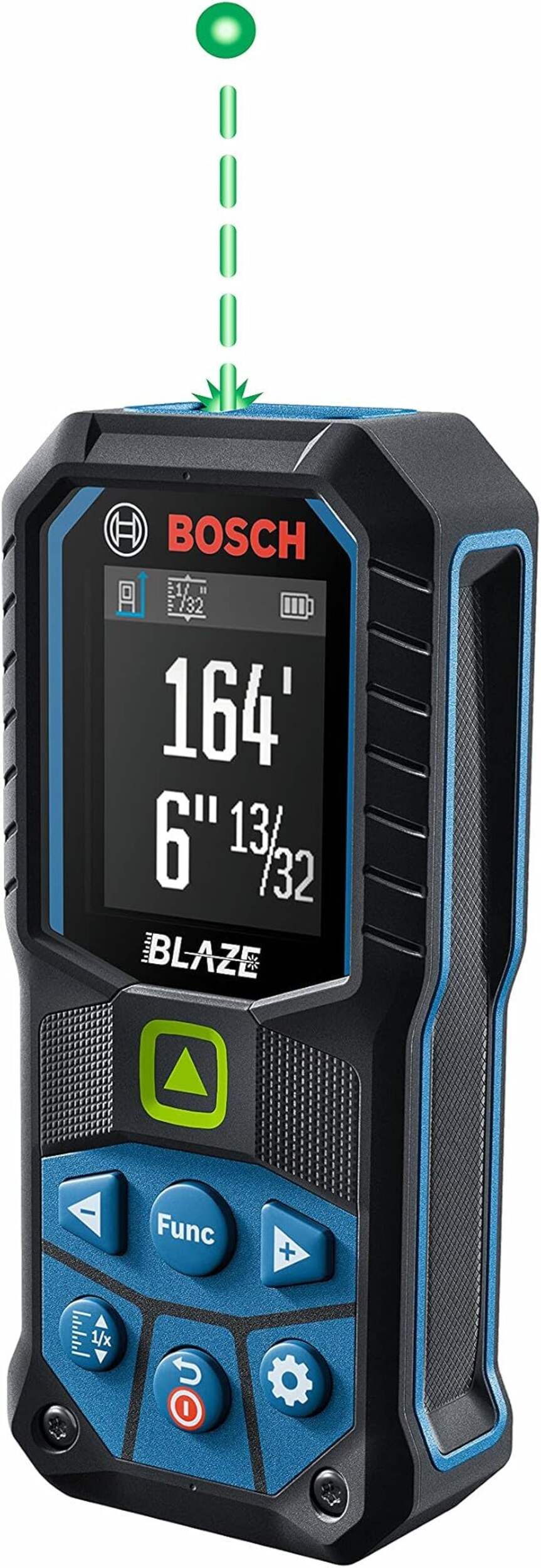 Télémètre à laser Bosch BLAZE GLM165-25G Green-Beam, 165 pi Front_Angled_Left