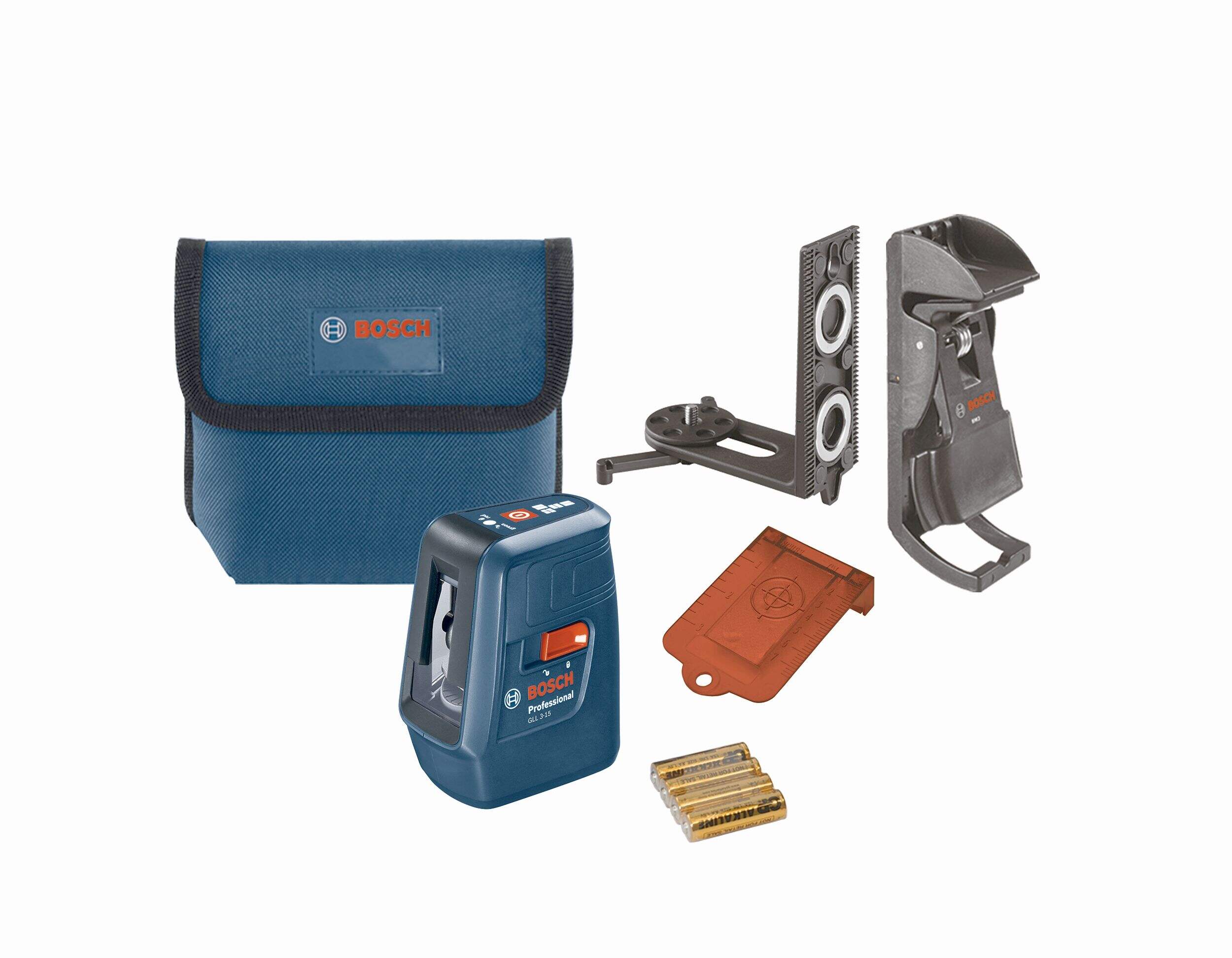 Bosch GLL 3-15 3 Line Cross Line Laser, 50-ft Composite_or_Mixed