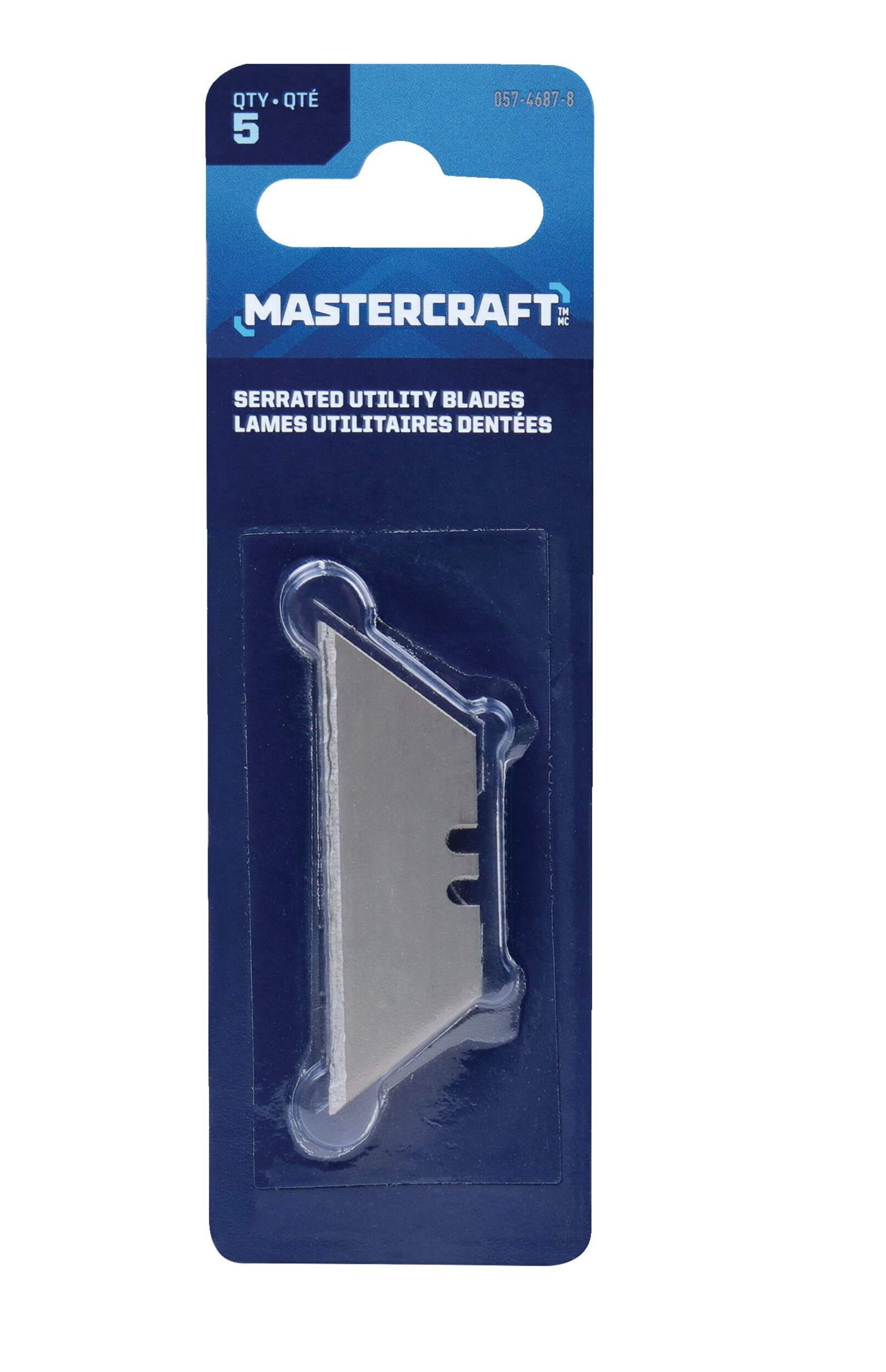 Mastercraft Serrated Utility Blades, 5-pk Front_Flat