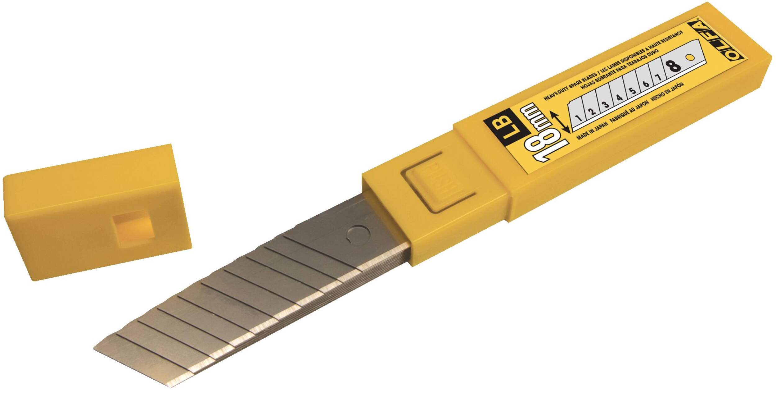 OLFA LB-10B 5009 Heavy-Duty Snap-Off Blades, 18-mm, 10-pk Front_Angled_Left