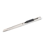 Mastercraft Stainless-Steel Snap-Off Utility Knife, 9-mm, Silver Front_Angled_Left