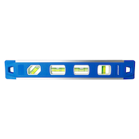 Mastercraft Aluminum Magnetic Spirit Level, 12-in, Blue Front_Flat