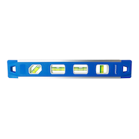 Mastercraft Aluminum Magnetic Spirit Level, 12-in, Blue Front_Flat