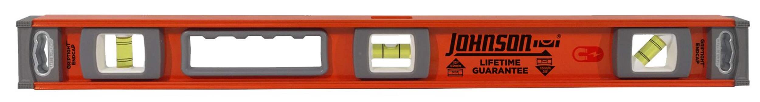 Johnson I-Beam Magnetic Level, 24-in Front_Flat