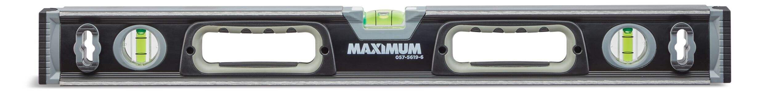 MAXIMUM Aluminum Magnetic Box Level, 24-in, Black Front_Flat