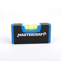 Niveau poche magnétique en aluminium Mastercraft, 4 po, bleu/noir