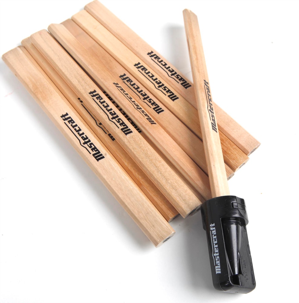 Mastercraft Carpenter Pencils with Sharpener, 10pk Canadian Tire