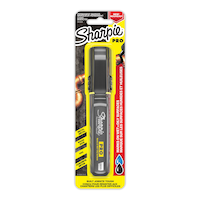 Sharpie PRO Permanent Marker, Chisel Tip, Black, 1 Count Front_Flat