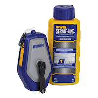 IRWIN IWHT47414L Compact Reel & Chalk Set, Blue, 30-ft, 4-oz Front_Flat