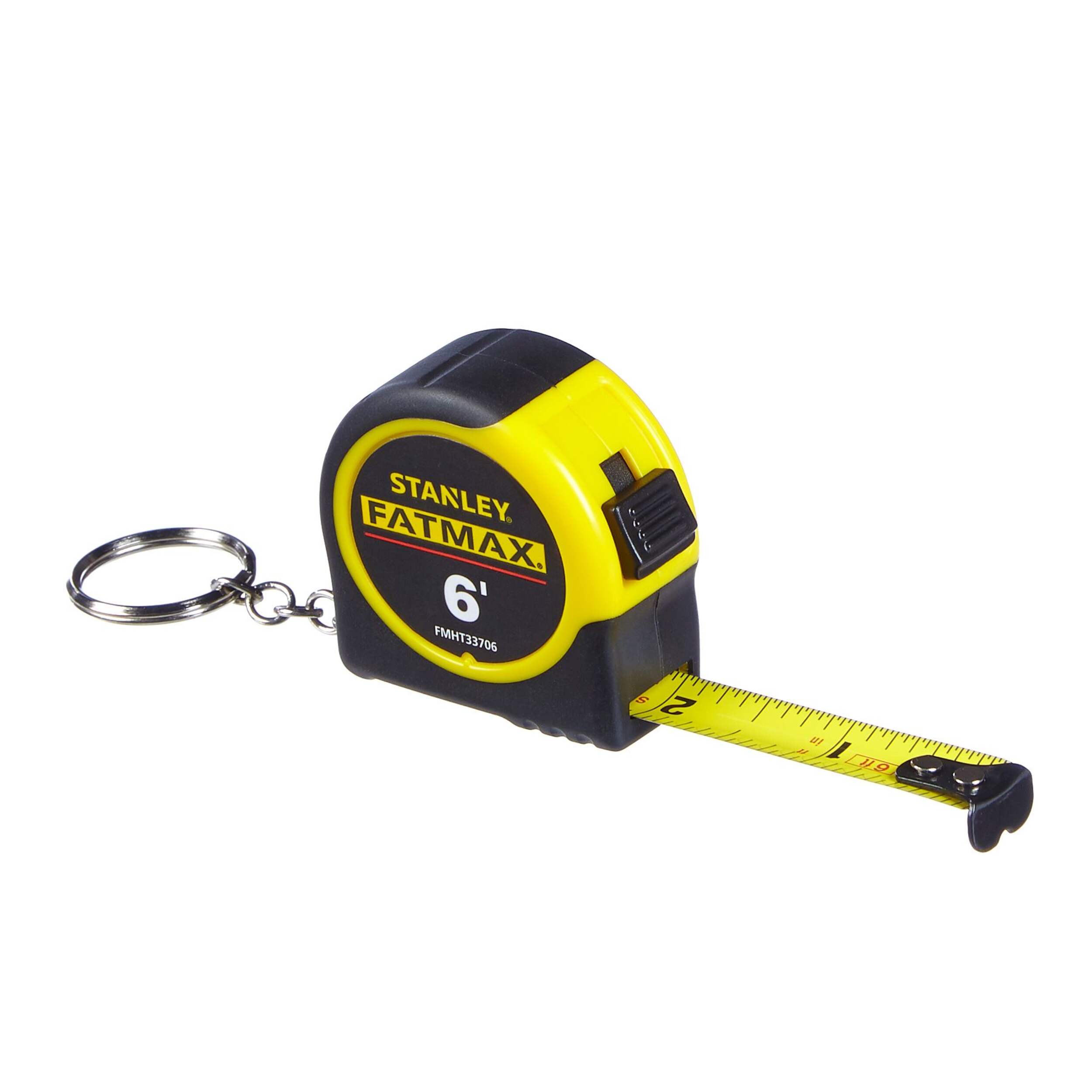 Stanley Tape Measure Key Chain, 6-ft Front_Angled_Right
