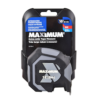 MAXIMUM Tape Measure, 16-ft/5 m Front_Flat