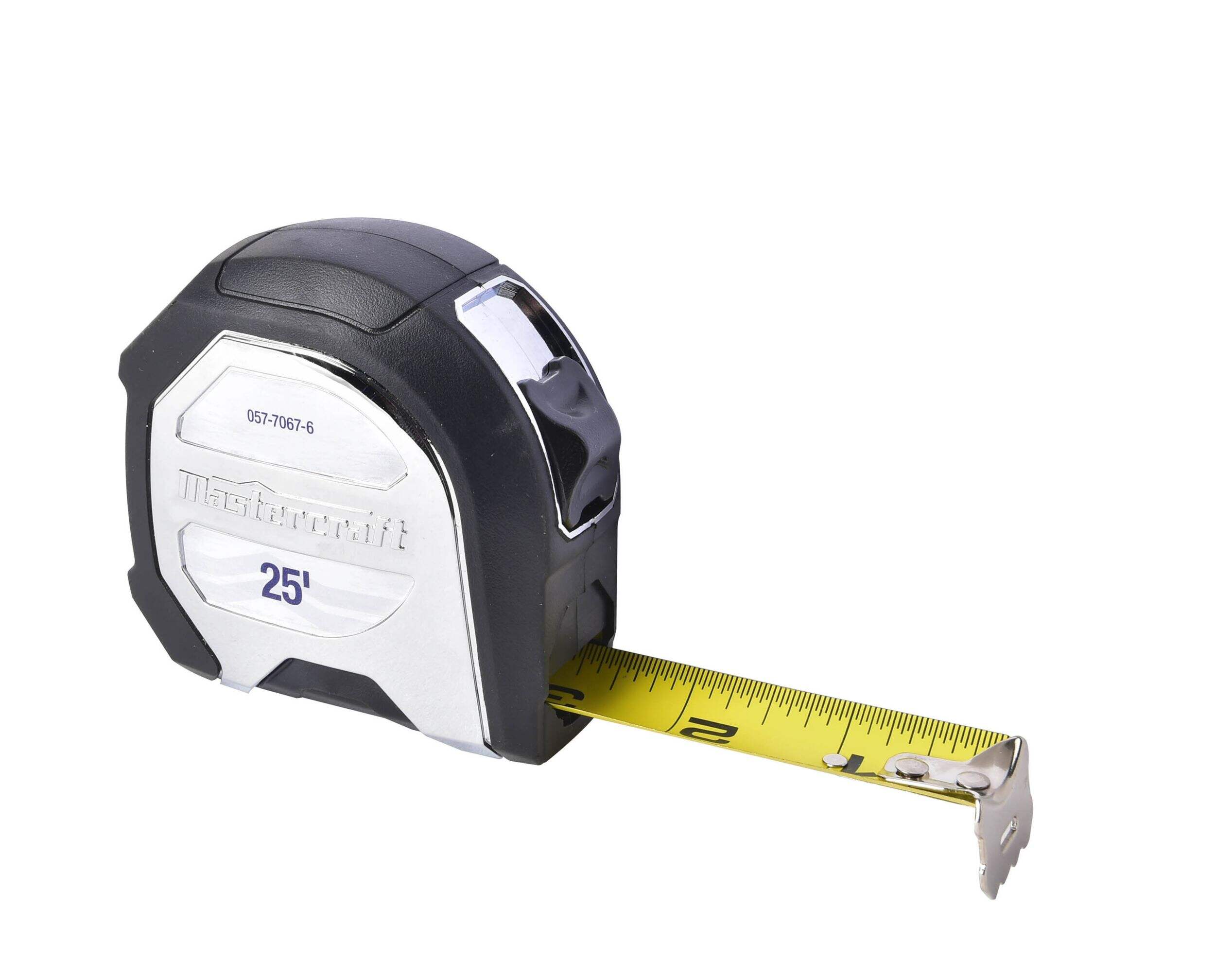 Mastercraft Chrome Tape Measure, 25-ft Front_Three_Fourths_Angled_Left