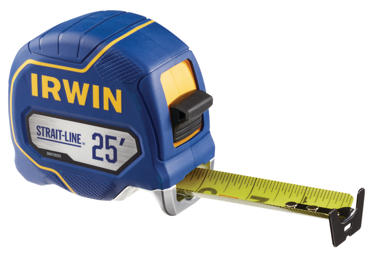 Irwin Strait-Line Speed Brake Tape Measure, 25-ft
