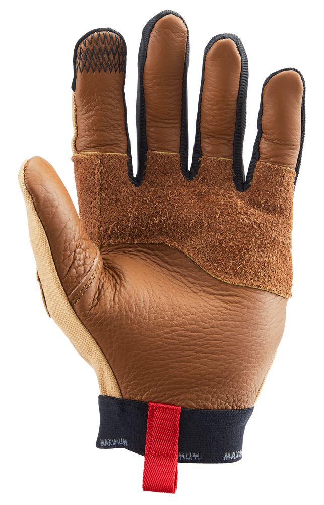 Mastercraft No-Slip Elastic Cuff Grip Glove, Black, Assorted Sizes