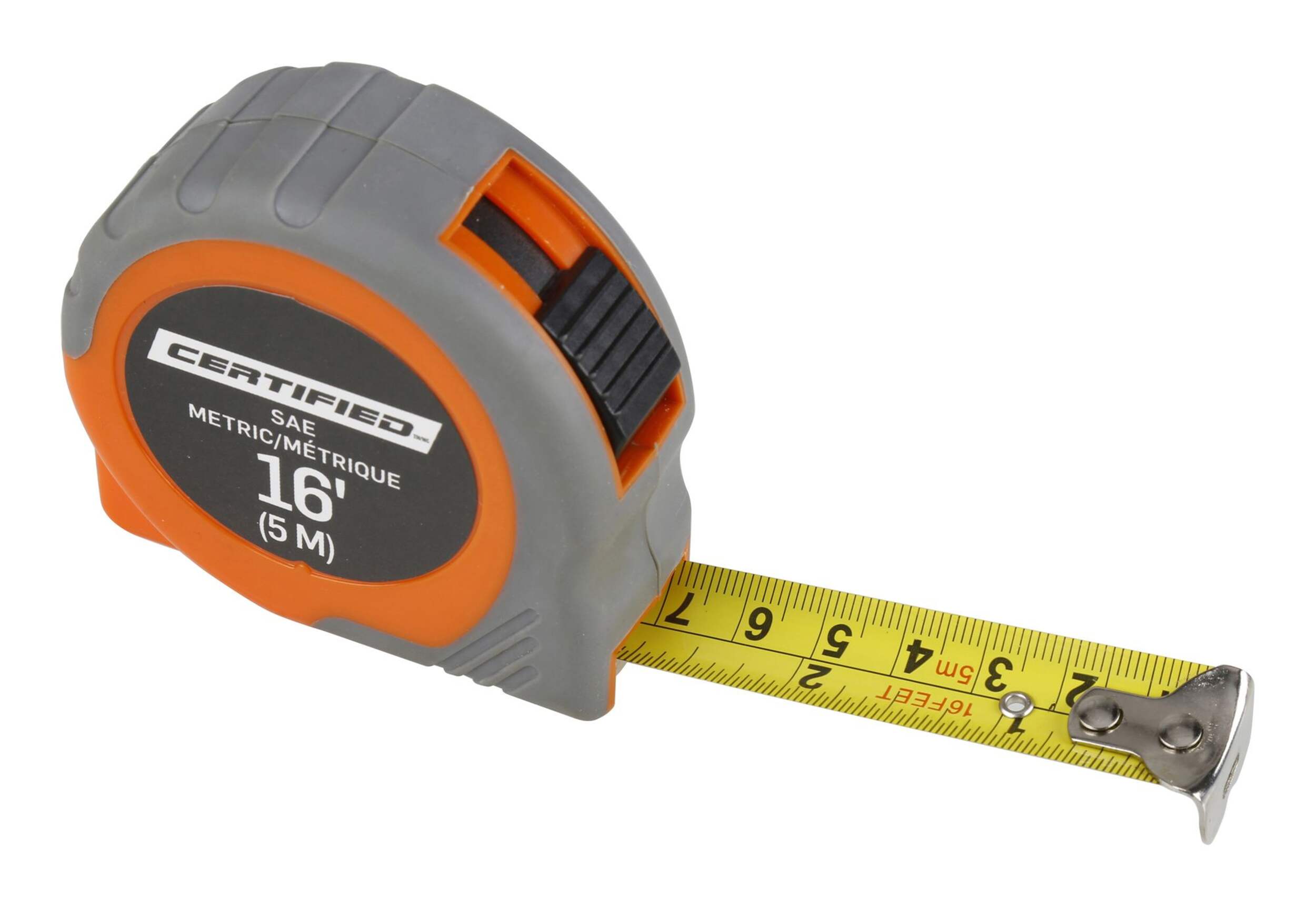 Certified Tape Measure, 16-ft Front_Angled_Right