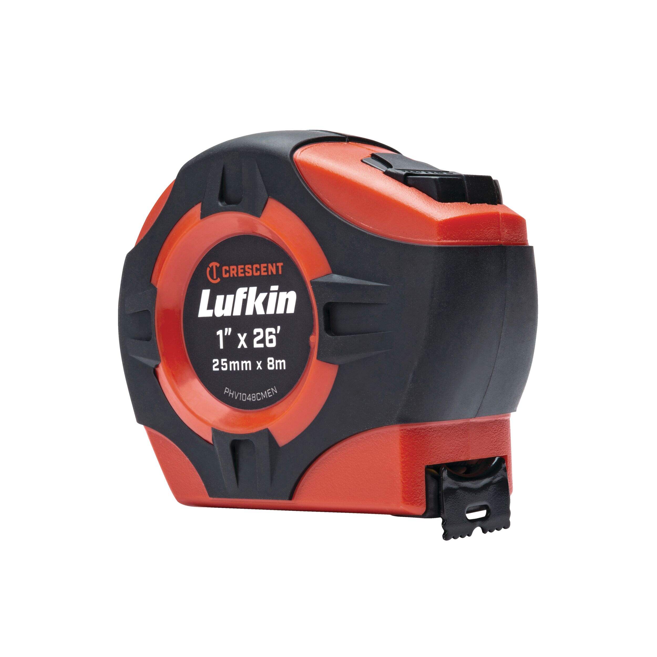 Lufkin PHV1048CMEN Crescent Tape Measure, 1-in x 26-ft Front_Three_Fourths_Angled_Left