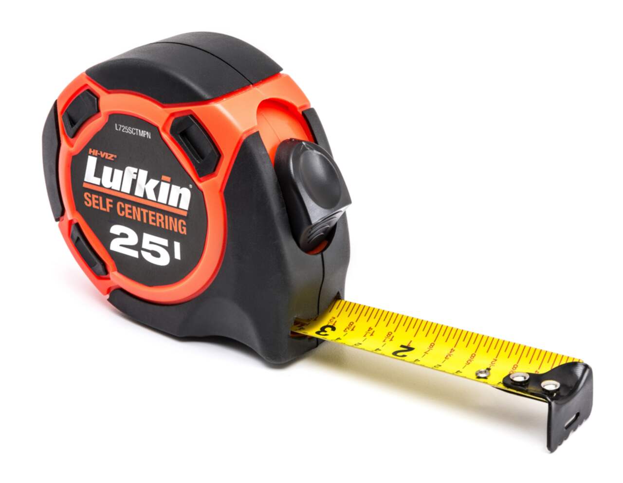 Lufkin L725SCTMPN HI-VIZ Self-Centering Tape Measure, 25-ft