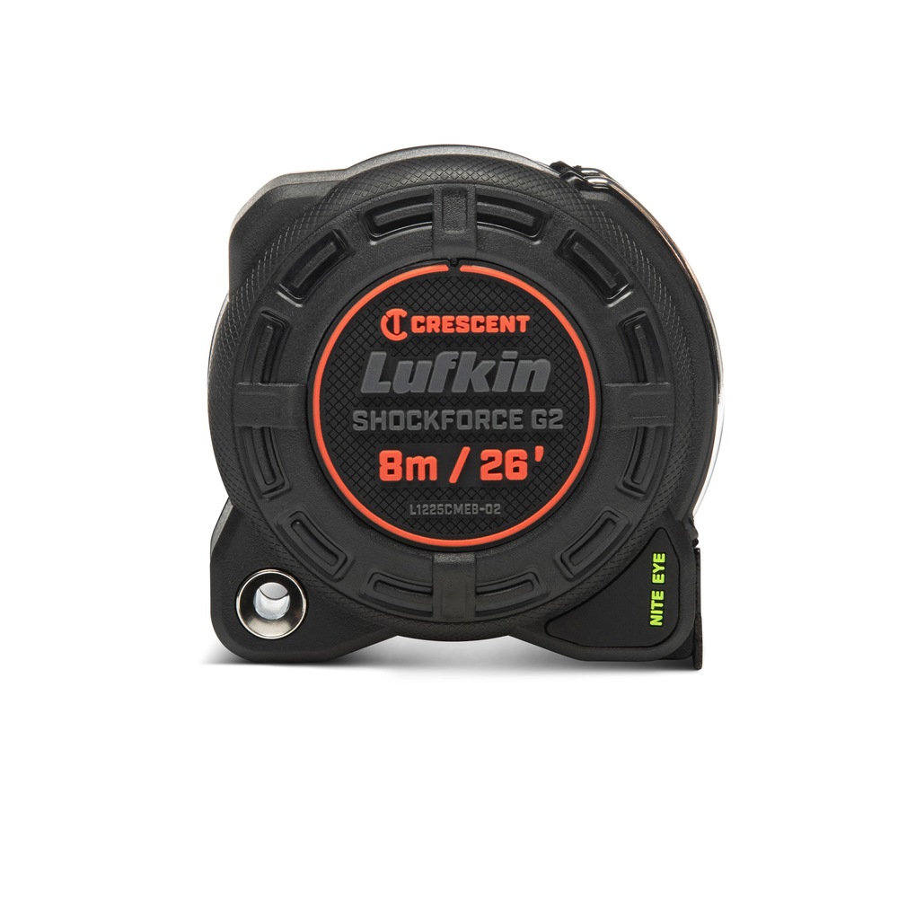 Lufkin Shockforce G2 Nite Eye Tape Measure, 26ft/8m Canadian Tire