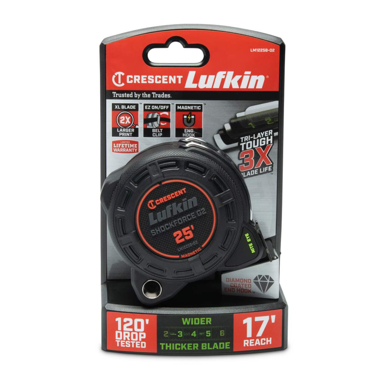 Lufkin tape discount measure shockforce