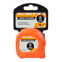 Certified Tape Measure, 16-ft/5-m Front_Flat