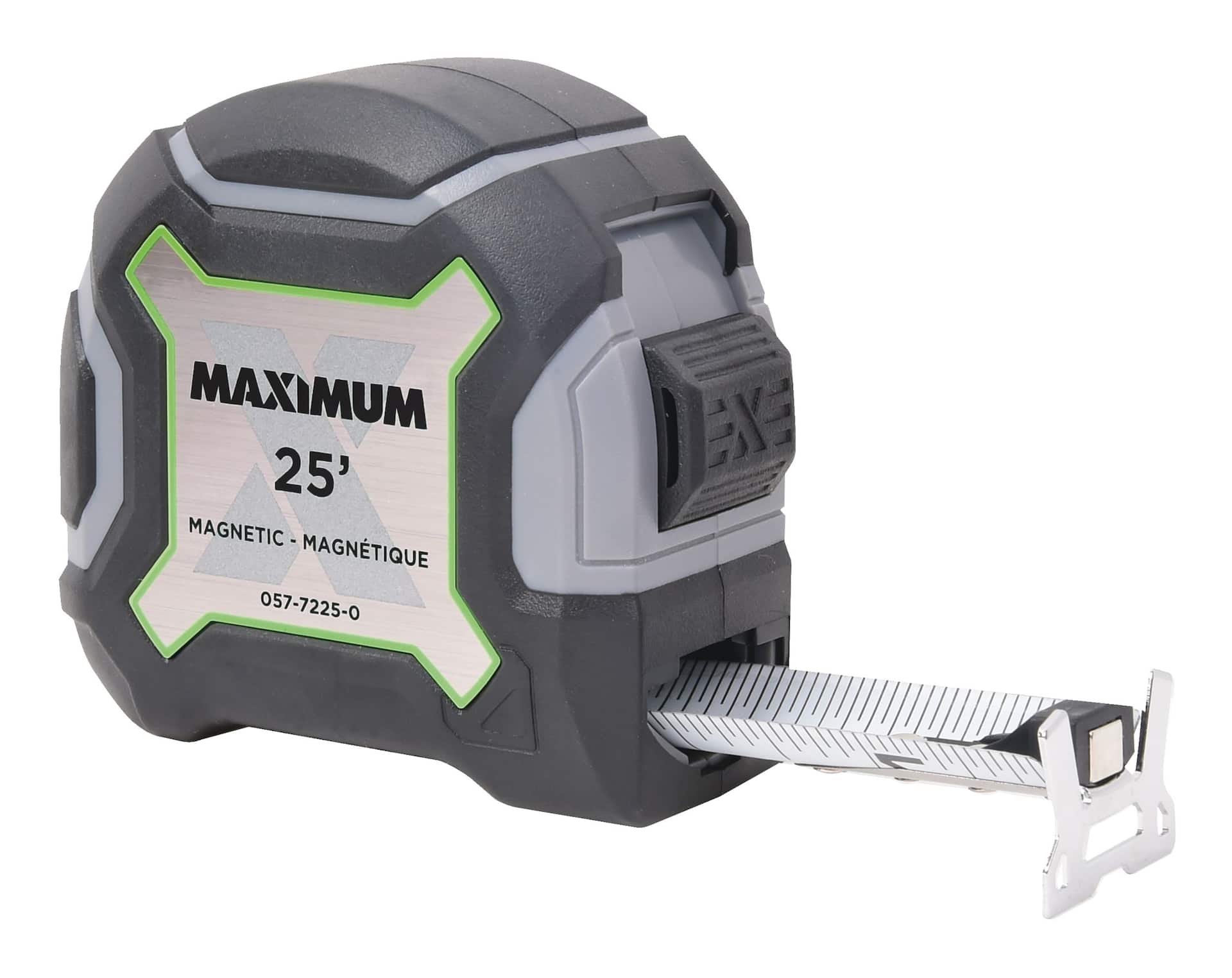 MAXIMUM Magnetic Tape Measure, 25-ft