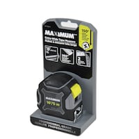 MAXIMUM Tape Measure, 16-ft/5-m,150' drop tested Front_Three_Fourths_Angled_Left