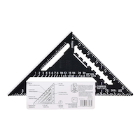 MAXIMUM Plastic Heavy-Duty ABS Square, 7-in, Black Front_Flat