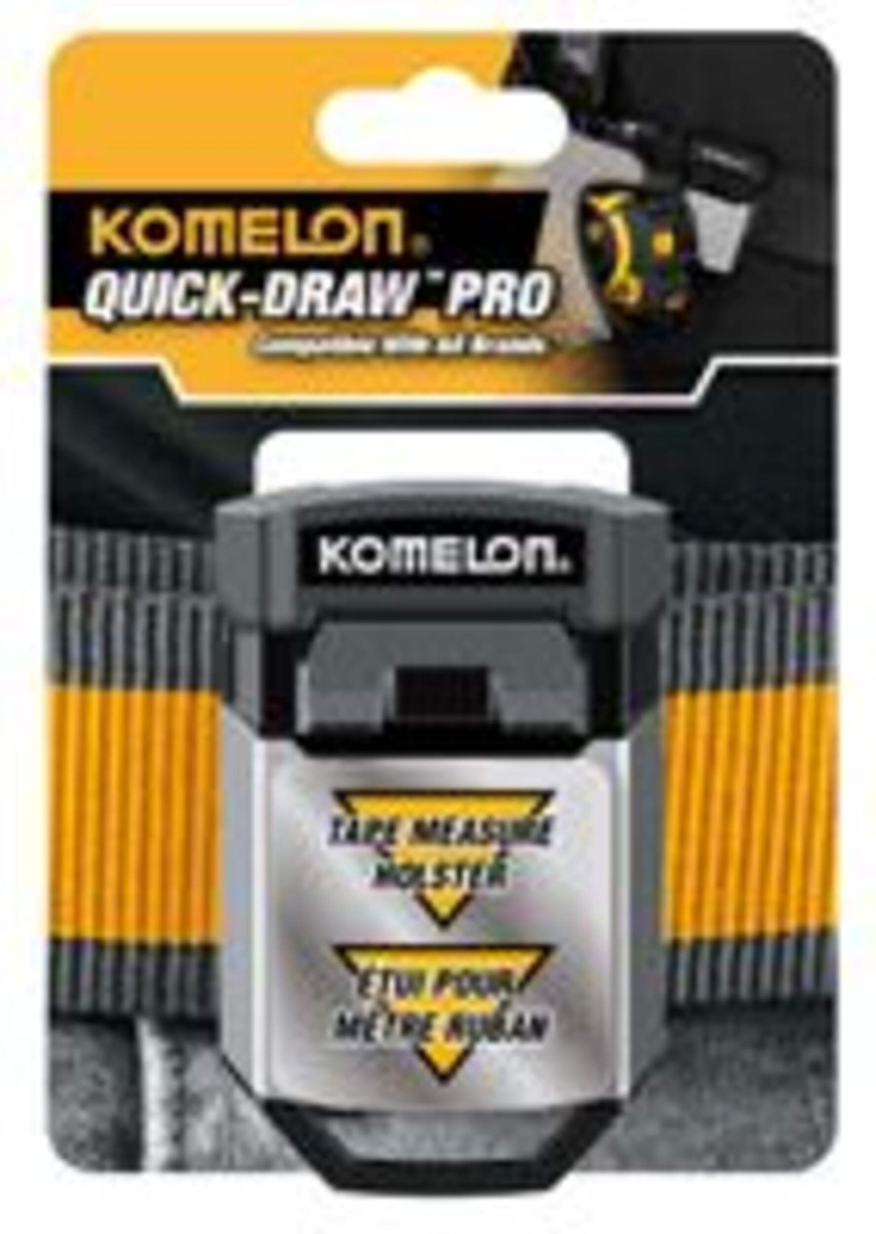 Komelon Quick-Draw Pro Tape Measure Holster/Belt Clip Front_Flat