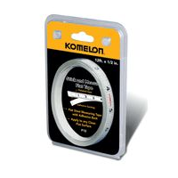 Komelon Flat Steel Blade Tape Measure with Adhesive Back, 12-ft Front_Angled_Left