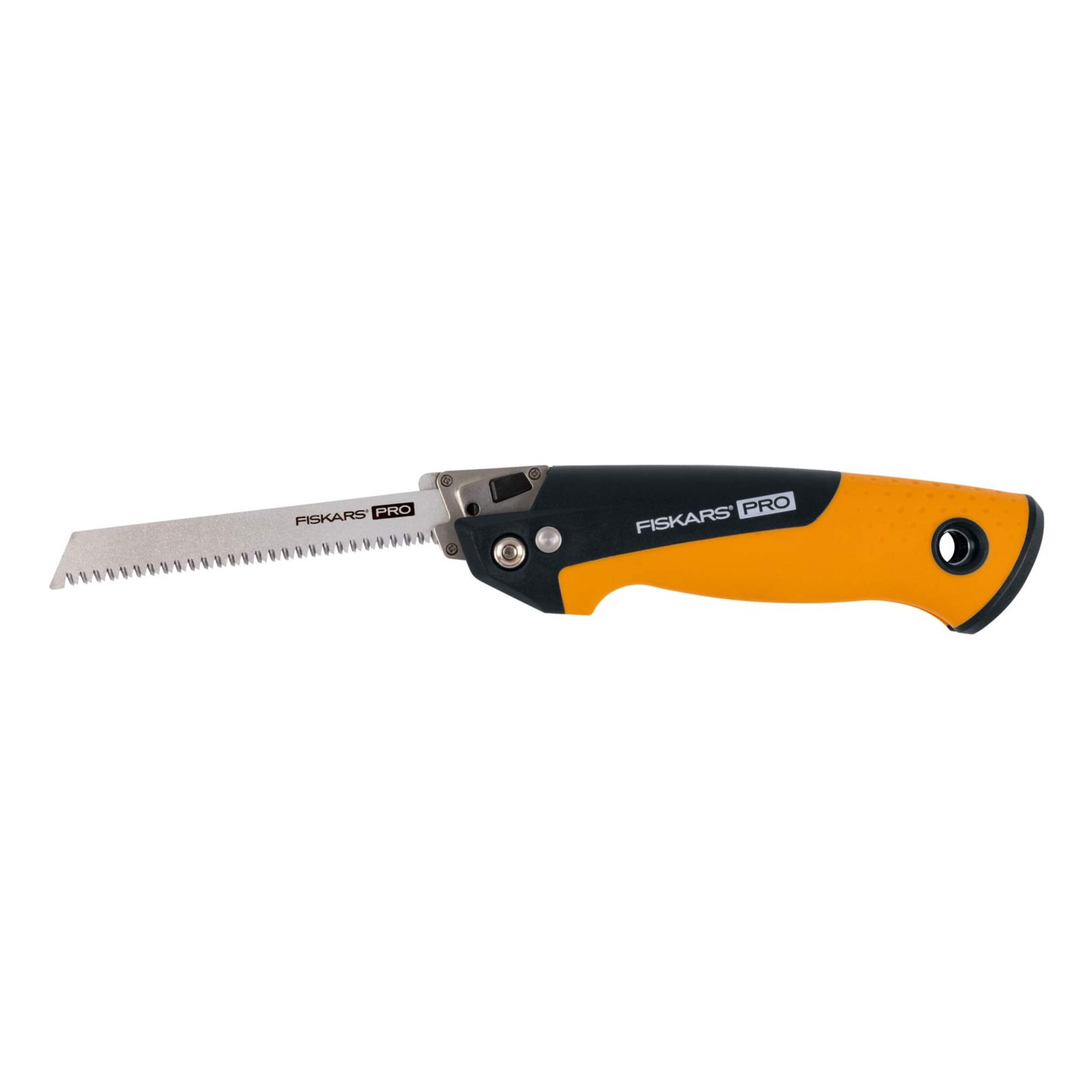 Scie pliante compacte tout usage Fiskars Pro POWER TOOTH, 12 po Front_Angled_Right