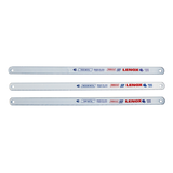 Lenox 20710A10HE 10-in Assorted-TPI Bi-Metal Hacksaw Blade Set, 3-pc Front_Flat