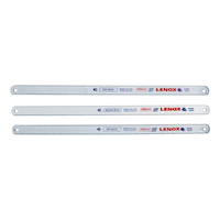 Lenox 20710A10HE 10-in Assorted-TPI Bi-Metal Hacksaw Blade Set, 3-pc Front_Flat